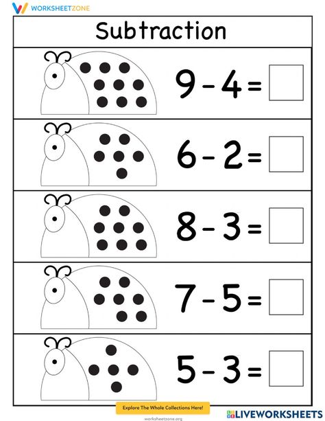 Number Line Subtraction, Math Subtraction, Toddler Homeschool, Subtraction Activities, Subtraction Word Problems, Behavior Interventions, Free Kindergarten Worksheets, Subtraction Worksheets, Subtraction Facts