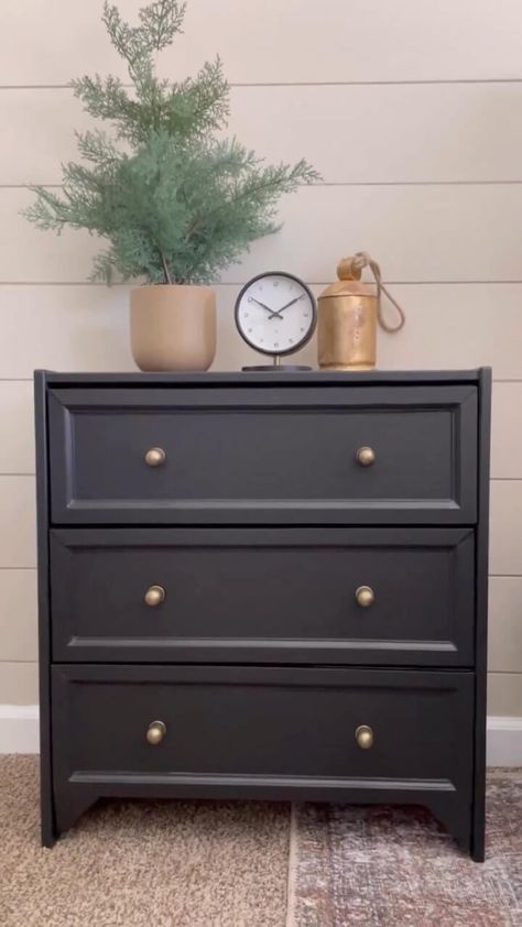 View this post on Instagram A post shared by DIY - IKEA Hack (@ikeahack) IKEA RAST Drawer to Pottery Barn Harmon Metal Nightstand Dupe Hack Check out this brilliant IKEA hack that transforms the Rast Diy Hacks, Ikea Koppang Dresser As Nightstand, Rast 3 Drawer Chest Hack, Ikea 3 Drawer Dresser Hacks, Rast Nightstand Hack, Ikea Bedside Table Hack, Ikea Chest Of Drawers Hack, Ikea Rast Hack Nightstand, Dresser Nightstand Ideas