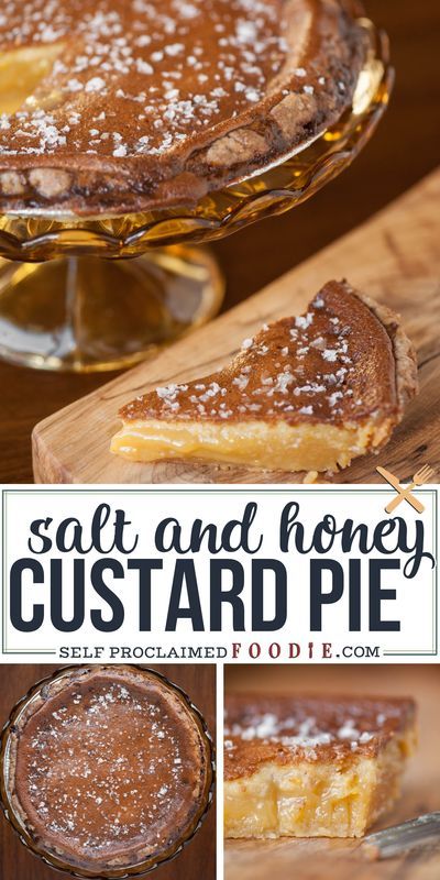 Fall Custard Pie, Spring Pies Easter, Honey Custard Pie, Honey Custard Recipe, Honey Pie Recipe, Salted Desserts, Solstice Dessert, Salted Honey Pie, Honey Tart