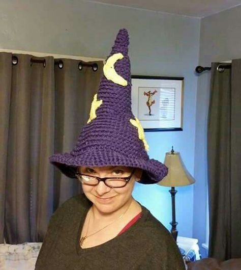 Wizard Hat Crochet Pattern Free, Crochet Wizard Hat For Cat Free Pattern, Wizard Crochet, Crochet Floppy Wizard Hat, Knit Wizard Hat, Crochet Whimsical Witch Hat, Wizard Costume, Hat Patterns Free, Diy Halloween Costumes