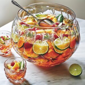 Punch Bowl Recipes, Christmas Punch Bowl, Best Christmas Drinks, Tropical Rum Punch, Coconut Rum Punches, Crafts Presents, Christmas Party Drinks, Alcoholic Punch Recipes, Non Alcoholic Punch