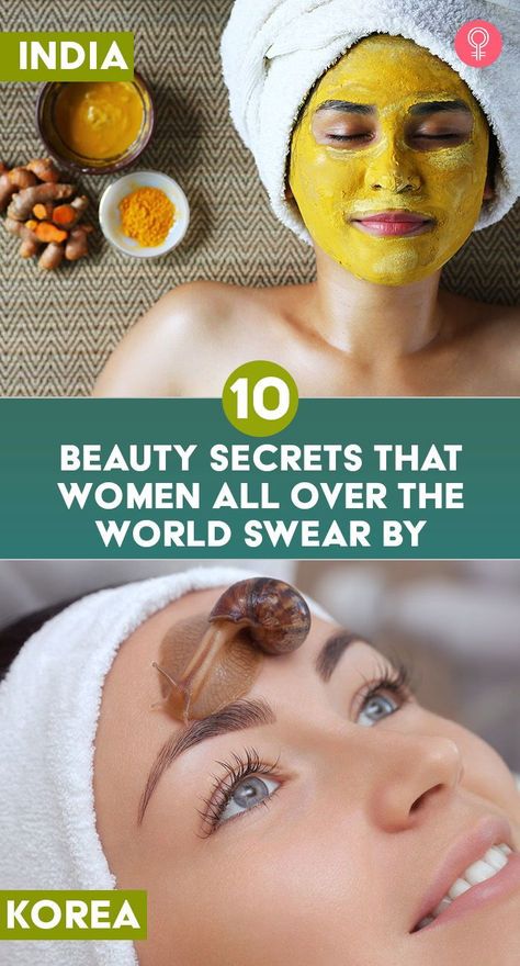 10 Beauty Secrets That Women All Over the World Swear By: While some believe in spice face masks, others are more comfortable with detox drinks. Here in this article are some beauty secrets women in different parts of the world swear by. Read on! Expensive Beauty Products, Celebrity Beauty Secrets, Royal Beauty, Ancient Beauty, Skin Secrets, Healthy Beauty, Body Makeup, Celebrity Beauty, Bridal Beauty