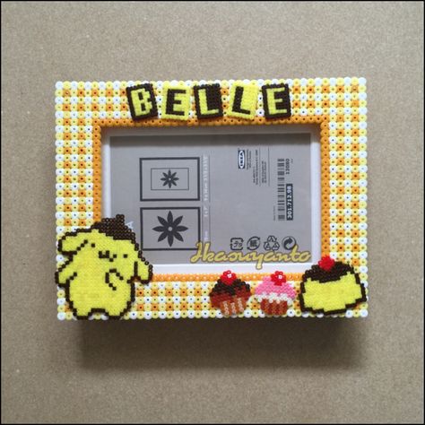 Perler Polaroid Frame, Hama Bead Photo Frame, Perler Photo Frame, Perler Picture Frame, Perler Bead Photo Frame, Perler Bead Frame, Perler Bead Picture Frames, Perler Frame, Bead Frames