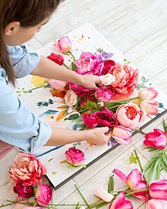 3d Floral Wall Art, Wal Art, Floral Wall Art Canvases, Diy Canvas Wall Art, Mural Floral, Painting Flowers, 3d Wall Art, Flower Canvas, Flower Wall Art