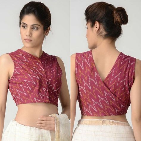 Sleeveless Blouse And Skirt, Daily Wear Blouse Designs, Navratri Blouse, Cotton Blouse Pattern, Sleeveless Blouse Designs, Blouse Designs High Neck, Cotton Saree Blouse Designs, Blouse Designs Catalogue, Blouse Ideas