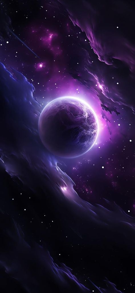 Cool Backgrounds Aesthetic Dark, Dimension Wallpaper, Galaxy Concept Art, Purple Earth, Wallpapers Samsung Galaxy, Cool Space Wallpapers, Planets And Stars, Wallpaper Galaxy, Space 4k