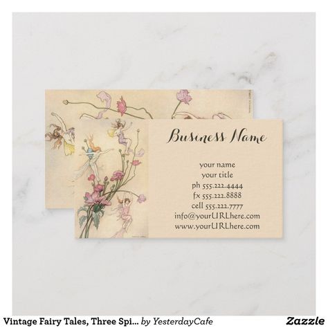 Fairy Business Card, Trendy Business Cards, Glitter Business Cards, Buisness Cards, Vintage Business Cards, Floral Business Cards, Makeup Artist Business Cards, Vintage Fairy, Fairy Aesthetic