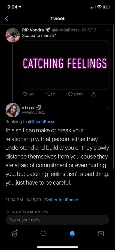 Sco pa tu manaa : Catching Feelings -- follow @xclusivejay for pins that'll change your life! 💗🕊🦋 - #catchingfeelings #thoughts #twitterquotes Catching Feelings Quotes, Ig Comments, Fb Quotes, Yt Ideas, Catching Feelings, Afraid Of Commitment, Fb Quote, Petty Quotes, Cute Relationship Texts