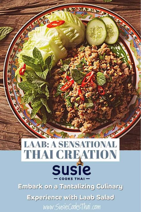 🔥🥬 Experience the bold flavors of Larb! This zesty Thai salad combines minced meat, fresh herbs, and tangy lime for a vibrant dish that’s ready in just 20 minutes! Try the recipe today! 👉#Larb #ThaiSalad Larb Recipe Thai, Larb Salad, Thai Larb, Larb Recipe, Spice Tray, Thai Spices, Thai Salad, Thai Salads, Meat Salad