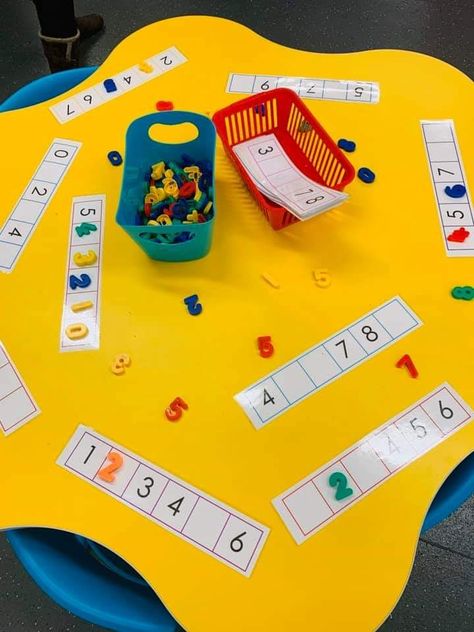 Classroom Manipulatives, Ordering Numbers Activities, Senior Infants, Tk Ideas, Eyfs Activities, Prek Math, Nursery Activities, Kindergarten Math Activities, Numbers Preschool