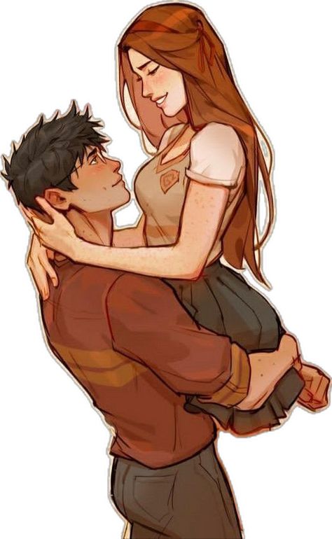 Hinny Fanfiction, Harry X Ginny, Ginny Weasley Fan Art, Frostbite Studios, Harry Potter Kiss, Harry Potter Couples, Lily Evans Potter, Marauders Fan Art, Harry And Ginny