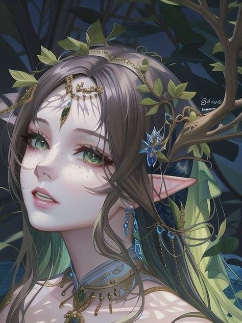 Ranger Rpg, Elf Drawings, Fae Art, Medieval Artwork, Anime Elf, Forest Elf, Gothic Fantasy Art, Japon Illustration, Pretty Drawings