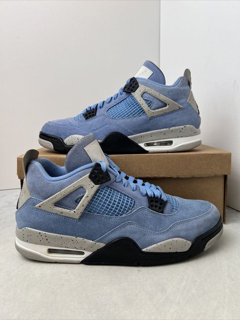 Unc 4s, Jordan 4 Unc, Jordan 4 University Blue Outfit, Air Jordan 4 University Blue, Retro 4 Outfit, Jordan 4 University Blue, University Blue Jordans 4s, Air Jordan 4 Retro University Blue, Air Jordans University Blue