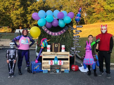 Trunk Or Treat Fortnite, Hotel Transylvania Trunk Or Treat, Fortnite Trunk Or Treat, Fortnite Trunk Or Treat Ideas, Hotel Transylvania, Trunk Or Treat, Fortnite, Halloween Party, Halloween