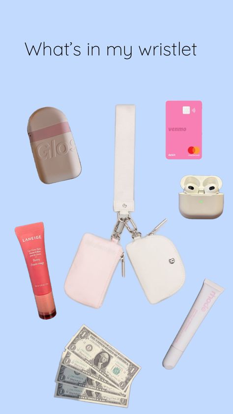 What’s in my wristlet #lululemon #whatsinmybag #essentials #pink Lululemon Wristlet, Lululemon Dual Pouch Wristlet, Basic Bags, Lululemon Dual Pouch, Dual Pouch Wristlet, Middle School Survival, Berry Fruit, School Survival, Christmas Wishlist