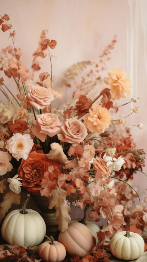 Blush Floral Fall Phone Wallpapers: Elegant Vintage Fall Designs Wallpapers Elegant, Iphone Refresh, Fall Phone Wallpaper, Fall Designs, Iphone Wallpaper Fall, Free Phone Wallpaper, Fall Color Palette, Soft Feminine, Vintage Fall