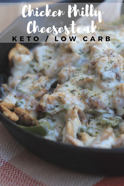 Philly Cheesesteak Keto, Chicken Sauces, Chicken Philly Cheesesteak, Low Carb Dinner Chicken, Chicken Philly, Low Carb Chicken Recipes, Low Carb Diets, Philly Cheesesteak, Keto Foods