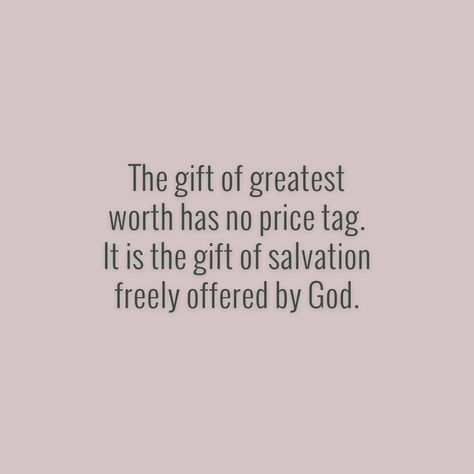 Women of Faith on Instagram: “The gift of greatest worth has no price tag. It is the gift of salvation freely offered by God.” Helmet Of Salvation, Women Of Faith, Price Tag, God Is, The Gift, Great Gifts, On Instagram, Gifts, Instagram