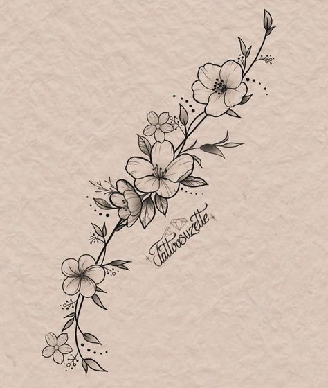 Hawthorne Flower, Tropical Flower Tattoos, Wrap Around Tattoo, February Birth Flowers, Almond Flower, May Birth Flowers, Key Tattoo, Flower Wrist Tattoos, Vine Tattoos