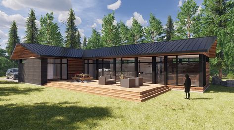 Prefab Home Kits, Prefabricated Home, Passive House Design, Eco Friendly Flooring, Eco Home, Modern Prefab Homes, Passive Solar, Prefabricated Houses, Passive House