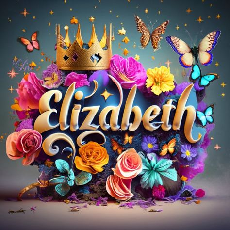 Elizabeth Wallpaper, Elizabeth Name, Happy Birthday Elizabeth, Alphabet Names, Pretty Phone Wallpaper, Calligraphy Alphabet, 7k Followers, Ely, Name Art