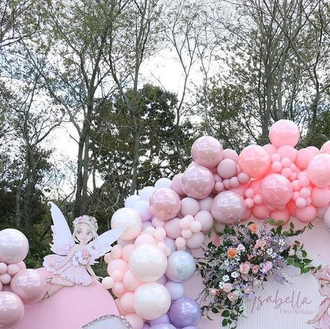 JOHANN EVENT DECORATION on Instagram: "🧚ISABELLA TURNS ONE🧚 THEME: FAIRY TALE #fairybirthday #princessbirthday #southamptonbusiness #theeventcollectivex #hamptons #hamptonsevents #princessbirthdayparty #nycballoons #castleparty #fairytaleparty #firstbirthdayparty #longislandny #balloongarland #eastamptonny #suffolkevents #kidspartyinspo #fairybirthday #hamptonswedding #hamptonsny #thehamptons #firstbirthdayparty #Bridgehampton #hampton #fairytail #balloongarland #hamptonsphotographer #hampton #longislandeventplanner #longislandevents" Fairy Tale Birthday Party Decoration, Fairy Birthday Party Balloons, Fairytales Theme Birthday, Fairy Party Balloon Garland, Fairy Tale Birthday Party Theme, Fairy Theme Balloon Decoration, Fairy Tale Birthday Party, Princess Party Theme, Castle Party