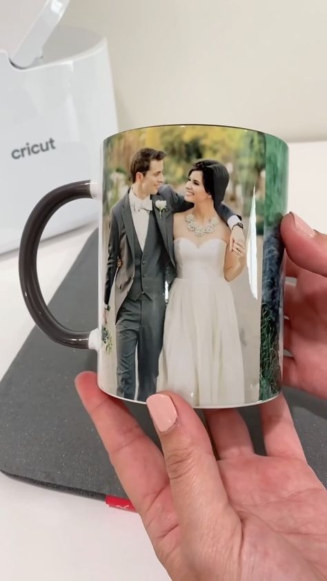 karley.hall on Instagram: Photo mugs are currently my favorite thing to make! Choose your most loved photos, print them out with your sublimation printer (don't… For Your Crush, Ceramic Designs, Whatsapp Text, Custom Photo Mugs, Dog Png, Sublimation Ideas, Photoshop Tutorial Design, Infusible Ink, Banner Background Images