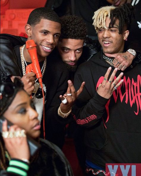 #TBT photo of A Boogie Wit da Hoodie, PnB Rock, & XXXTENTACTION at the @XXL 2017 freshman magazine photoshoot 📸 17 Lyrics, Short Inspirational Quotes About Life, Quotes And Lyrics, Celebrity Style Men, Pnb Rock, Xxxtentacion Quotes, Miss X, Celebrity Style Icons, Touching Words