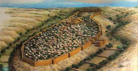 Once upon a time, Jerusalem was no bigger than 11 football fields. When David showed up there with his army, the locals had no choice but to punt. Terra Santa, Ancient Hebrew, By Any Means Necessary, Bible History, Archaeological Discoveries, King David, Walled City, Fantasy City, Holy Family