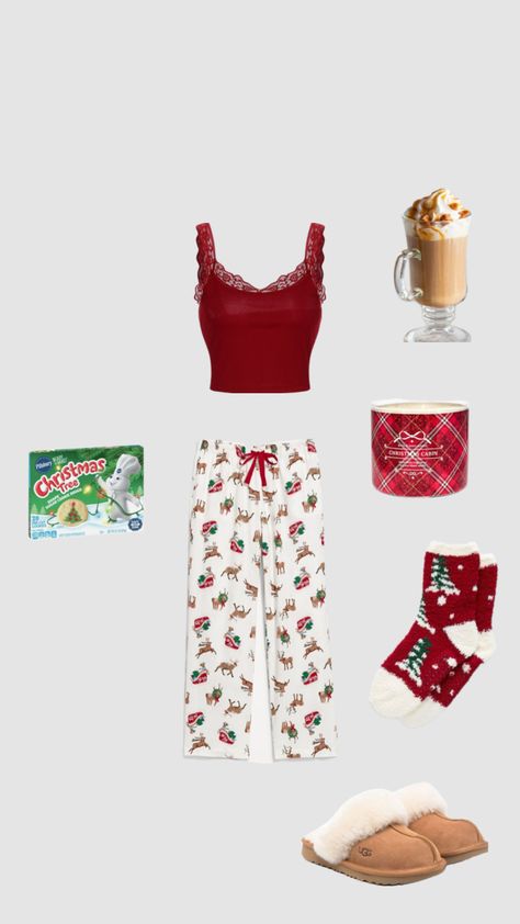 Christmas PJ Outfit festive holiday Christmas Pj Outfit, Pj Outfit, Christmas Pj, Festive Holiday, Holiday Festival, Festival, Polyvore, Christmas