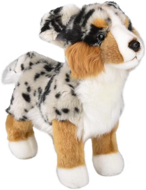 Forest & Twelfth 12” Standing Australian Shepherd Plush Dog Stuffed Animals Realistic Stuffed Animal Pet Replicas for Kids and Pet Lovers - Perfect Pet Substitute and Educational Tool Dog Stuffed Animals, Purple Jeep, Realistic Stuffed Animals, Doll Garden, Card Games For Kids, Dog Stuffed Animal, Australian Shepherd Dogs, Mattel Hot Wheels, Plush Dog