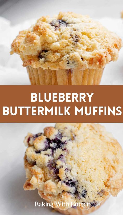 Blueberry Buttermilk Muffins, Buttermilk Blueberry Muffins, Muffins Apple, Buttermilk Blueberry, Buttermilk Muffins, Breakfast Cake Recipes, Blueberry Breakfast Cake, Best Blueberry Muffins, Streusel Muffins