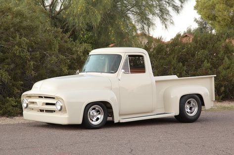 A Classic 1953 Ford F-100 Pickup With a Very Unique Powerplant Old Ford Pickup Truck, Vintage Camaro, Classic Trucks Magazine, Pickup Truck Accessories, Old Ford Trucks, Classic Pickup Trucks, Hot Rod Trucks, Ford Pickup Trucks, Ford Pickup