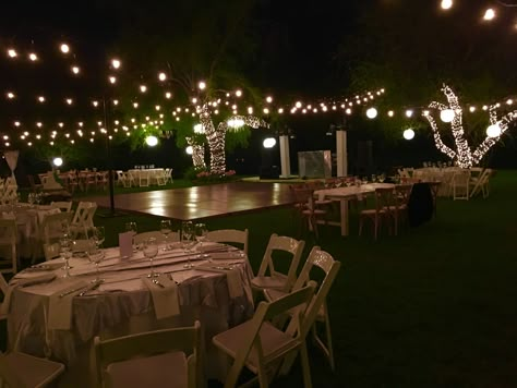 Quinceanera Venues Outdoor, Quinceanera Themes Outdoors, Quinceanera Venue Rancho, Big Backyard Party, Rancho Quince Venues, Quince In Backyard, Summer Theme Quinceanera, Quince Decorations Outside, Quince Outside Party