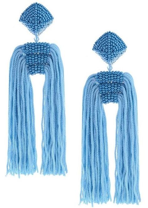 Clip On Tassel Earrings, Blue Tassel Earrings, Morganite Earrings, Wholesale Jewelry Supplies, Silk Tassels, Diamond Shape Earrings, Open Hoop Earrings, Blue Tassel, Best Jewelry Stores