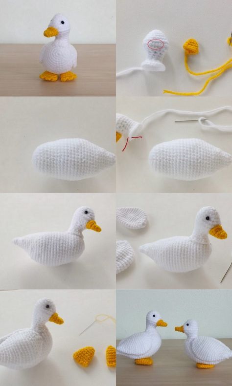 Crochet Duck Patterns Duck Amigurumi Crochet Pattern, Free Duck Amigurumi Pattern, Cute Crochet Duck, Crocheted Duck Free Pattern, Duck Free Crochet Pattern, Duck Amigurumi Pattern, Crochet Ducks Free Pattern, How To Crochet A Duck, Free Crochet Duck Pattern