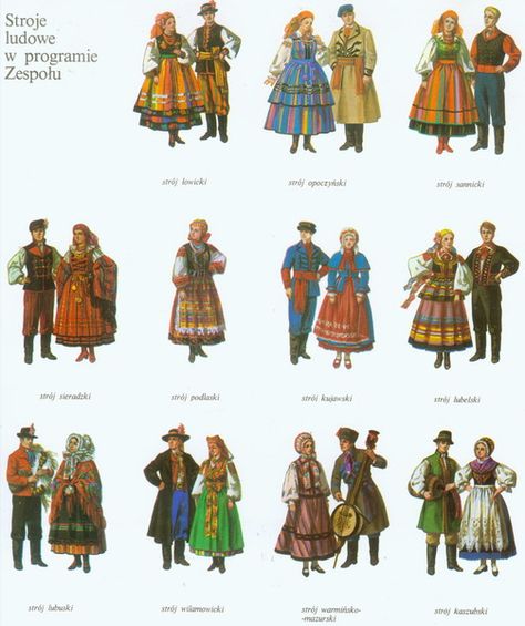 Polish Culture Traditional Dresses, Eastern Europe Traditional Clothing, Polish Cultural Clothing, Polish Medieval Clothing, Polish Royalty Clothes, Eastern European Traditional Clothing, Traditional European Clothing, Polish Traditional Clothing, Polish Folk Dress