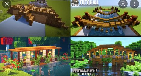 Simple Minecraft Bridge, Minecraft Bridge, Bridge Ideas, Trestle Bridge, Bangunan Minecraft, Royal Castles, Minecraft Build Ideas, Hairstyles Videos, Braided Ponytail Hairstyles