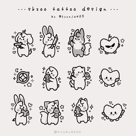 Kpop Tattoos, Cute Little Tattoos, Minimalist Tattoos, Kpop Drawings, Easy Doodle Art, Spine Tattoos, Easy Doodles Drawings, Cute Doodles Drawings, Cute Doodle Art