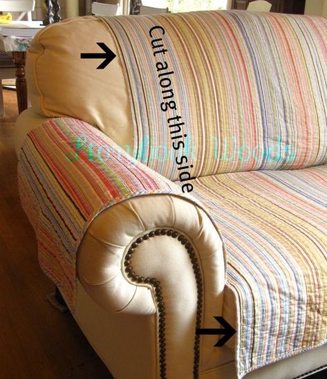 Diy Couch Cover, Diy Sofa Cover, Sticky Hands, Couch Protector, Diy Couch, Diy Sofa, Couch Cover, Street Furniture, Twin Quilt