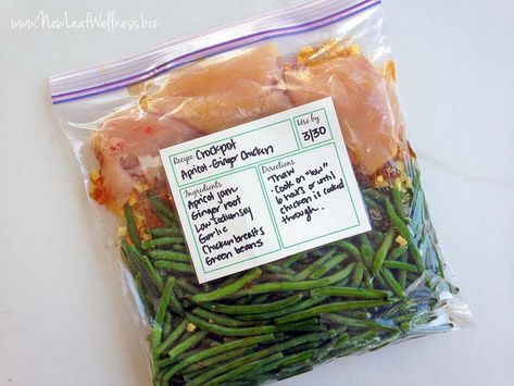 Super Breakfast, Chicken With Green Beans, Freezer Dinners, Delicious Meal Prep, Chicken Green Beans, Slow Cooker Freezer Meals, Freezable Meals, Freezer Meal Planning, Healthy Freezer Meals