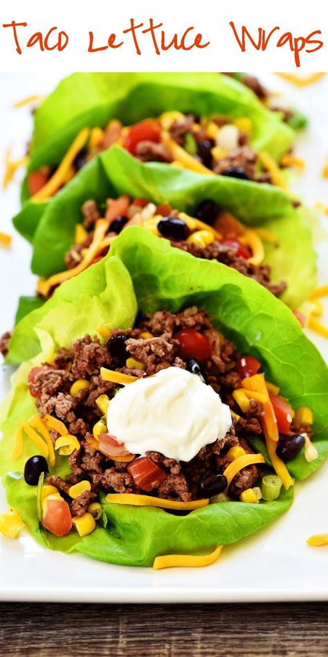 Lettuce Wraps With Peanut Sauce, Thai Chicken Lettuce Wraps, Life In The Lofthouse, Turkey Taco Lettuce Wraps, Salat Wraps, Lettuce Tacos, What Is Healthy Food, Taco Lettuce Wraps, Boo Board