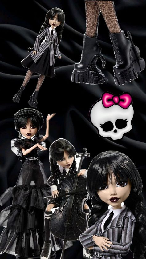 Wednesday Adams, Addams Family, Wednesday Addams, Monster High, Dolls