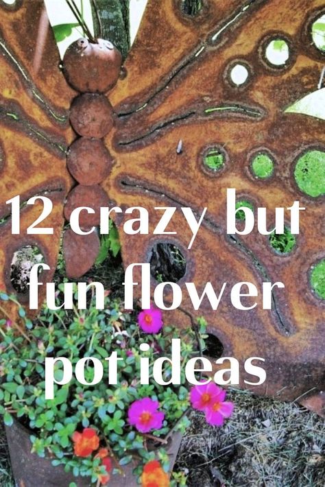 These flower pot ideas are unique and will make you the hit of the neighborhood or garden club. Flower Planter Ideas, Stacked Flower Pots, Flower Pot Ideas, Garden Hose Storage, Ivy Plants, Garden Junk, Flowers Love, Pot Ideas, Flower Bath