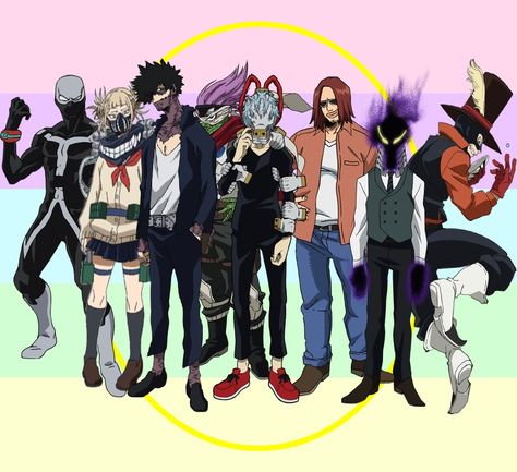 My Hero Academia League Of Villains, Mha League Of Villains, My Hero Academia Villains, League Of Villains Bnha, Villain Mha, The League Of Villains, Mha Villains, Cartoon Logic, League Of Villains