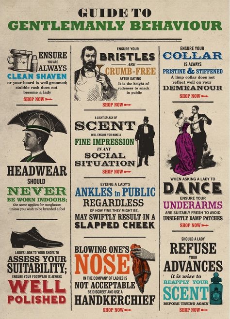 penhaligon's guide to gentlemanly behaviour Manners And Etiquette, Gentlemens Guide, Gentleman Rules, Gentlemans Guide, Gentlemans Club, Etiquette And Manners, Hp Lovecraft, Clean Shaven, Art Of Manliness