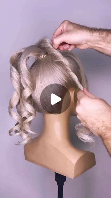 Joseph I'Anson on Instagram: "Want to see how to create a high bun with Faux Fringe! Then Checkout this video.  🩷  L’IMAGE Mannequin - “Gigi” from @equip_the_creative use code Joseph10 at the checkout to get 10% off your order.   Products: @revlonprofessionaluk  #hairtutorial #hairup #hairupdo #hairdo #hairdosimple #updo #updos #updohairstyles #hairups #hairstyles #hairideas #Weddinghair #hairwedding #bridalhair #reel #reels #igreels #ighair #hairfashion #hairhack #hairgoals #updostyles #upstyle #tutorialhair #hairart #reelitfeelit #bridalhair #btconeshot2024_stylingvideo #bridalhairinspo #kimkardashian    @behindthechair_com @oneshothairawards  @markleesonsalons @nextlevelhairstylists @hairbrained_official @limage_gmbh @hairtutorial4you @hairstyles_ideas__ @i.love.hairstyles @esteticamag Hair Updos For Homecoming, Beautiful Updo Hairstyles, High Bun Upstyle, Up Do Hair Styles For Prom, Bridal High Updo Tutorial, How To High Bun Updo, Hairdos For A Wedding, Wedding Updo With Curls, Updo On Mannequin