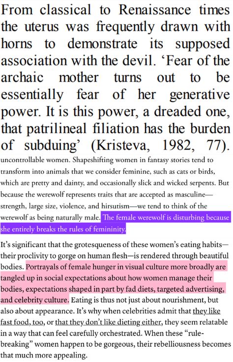 1: The Monstrous-Feminine: Film, Feminism, Psychoanalysis - Barbara Creed 2: Why Are There No Great Female Werewolves? 3: Why Female Cannibals Frighten and Fascinate Female Rage Quotes, Jewish Folklore, Monstrous Feminine, Female Werewolves, Female Hysteria, She's A Lady, Melodrama, Text Posts, Pretty Words