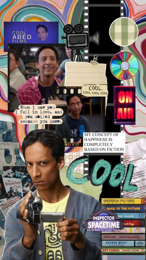 Abed Nadir Wallpaper, Community Show Aesthetic, Community Wallpaper Tv Show, Troy And Abed Wallpaper, Community Tv Show Wallpaper, Community Tv Show Cast, Community Wallpaper, Community Abed, Abed Community