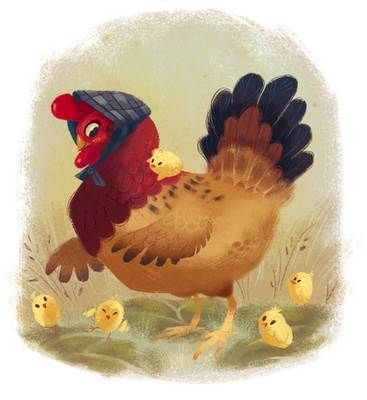 Elioli Art, Chicken Illustration, Mother Hen, Chicken Painting, Cute Animal Illustration, Animal Sketches, Fantastic Art, Illustration Character Design, Children's Book Illustration